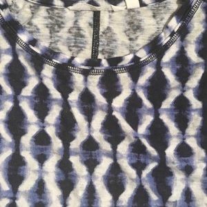 Athleta blue and white top. Size Large.
